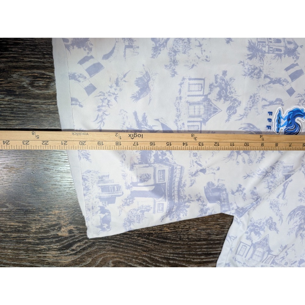 Nike France FFF Toile de Jouy Soccer Jersey White Blue Truko 77 Women XL Cropped - Picture 4 of 8